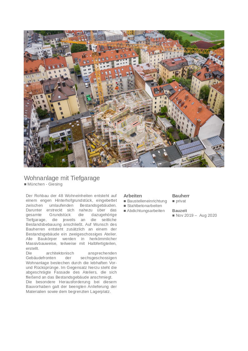 Projekt Watzmannstraße